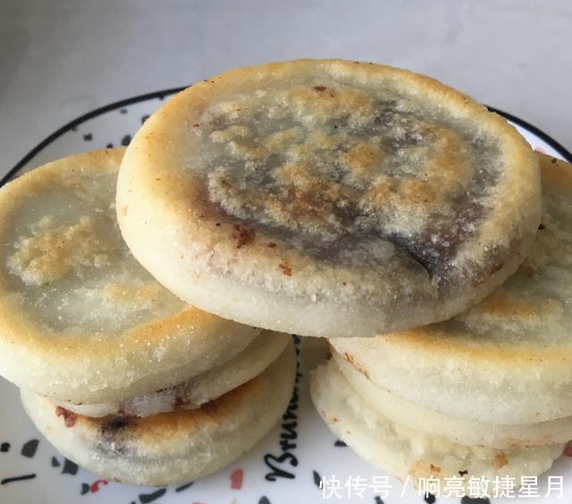  豆沙|糯米豆沙馅饼 软糯香甜
