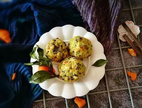 油炸|这款蔬菜丸子,无需油炸,操作简单又美味,一起过健康生活