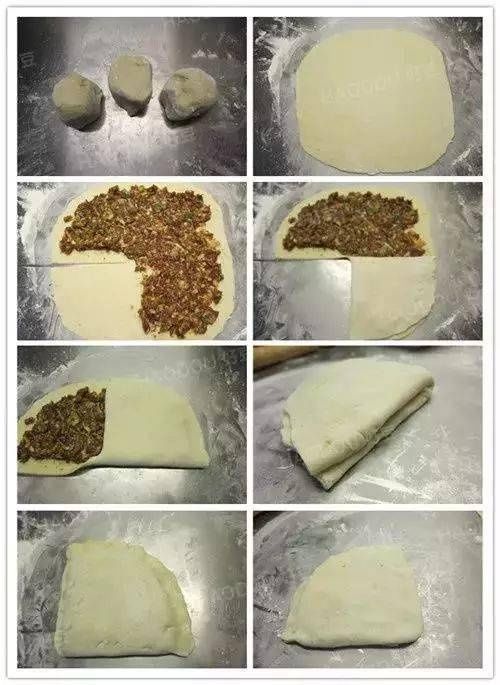  满满的|这个饼每一层都有满满的肉馅，做起来还超简单！
