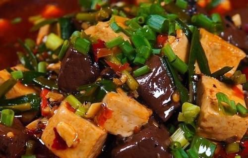 好吃|家常版猪血烧豆腐,嫩滑入味,鲜香又营养,比饭店的还好吃,下饭