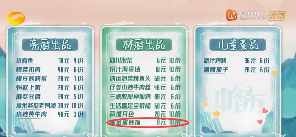  菜价|《中餐厅》上调菜价，蛋炒饭价格引热议，网友：还不如路边摊！