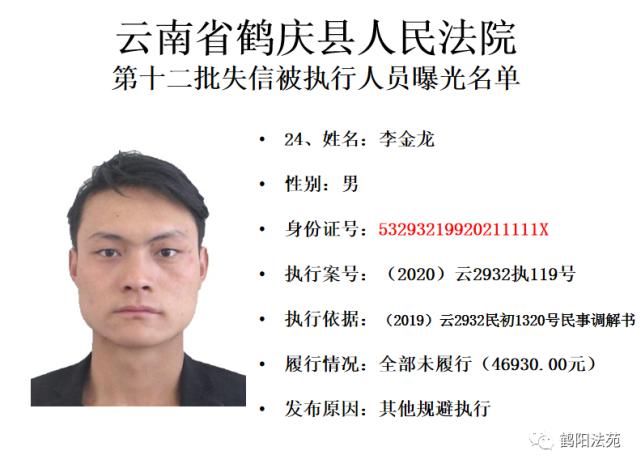 有人|又一批失信被执行人名单曝光,有人仅因为213元钱!