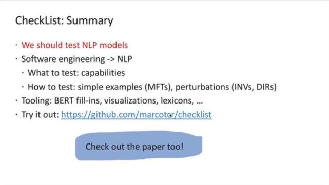  CV|专访ACL2020最佳论文二作：全新NLP模型评测方法论，思路也适用于CV