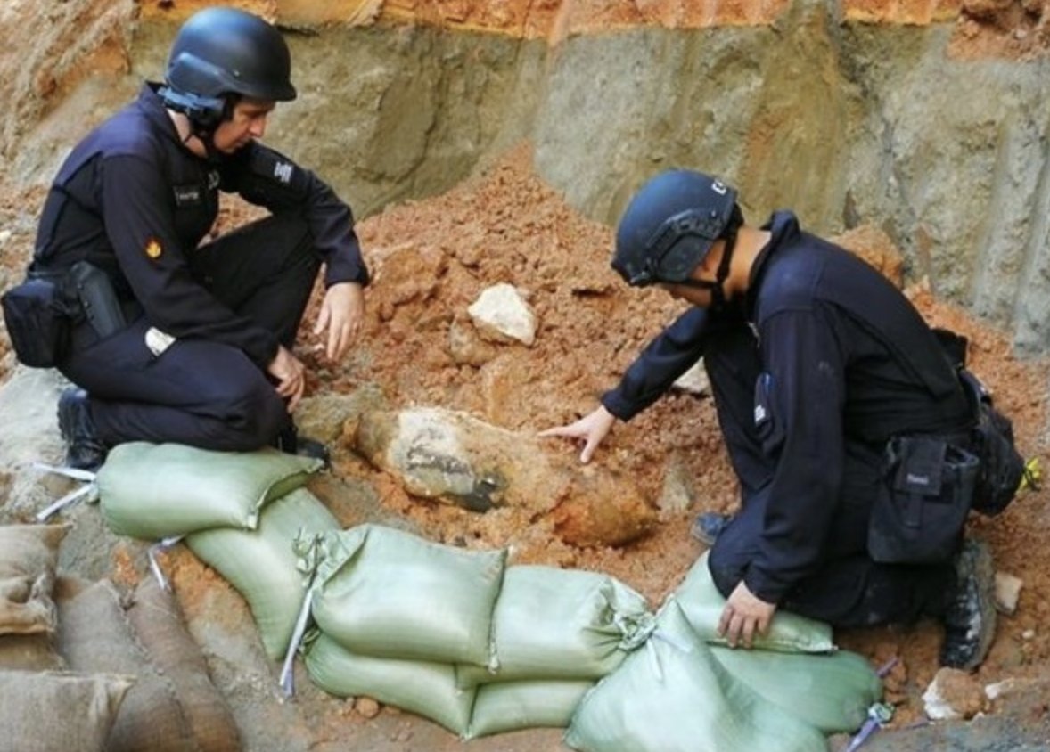  爆炸品处理|香港工地现战时炸弹：警方连夜引爆 一度疏散2000人