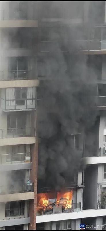  星河丹堤小|深圳星河丹堤高层失火，消防出动11辆消防车52人灭火