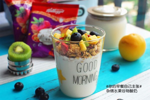  酸奶菌粉|杂锦水果谷物酸奶
