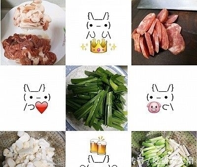  肉片和香肠|荸荠大蒜炒香肠肉片