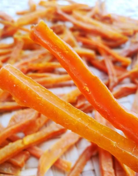 鲜艳|晒红薯干，别直接晒！多做2步，颜色鲜艳，筋道香甜，不干不发黑