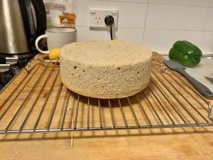 飘香|满室飘香的香蕉古早蛋糕,大蛋糕不开裂的小技巧