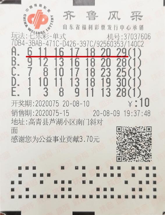 一等奖|【中奖】“过期号码”竟击中120万元一等奖!这张10元彩票曝光!