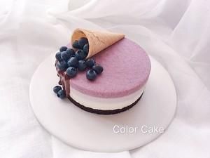  奶酪|小白也能做的高颜值蓝莓慕斯奶酪蛋糕