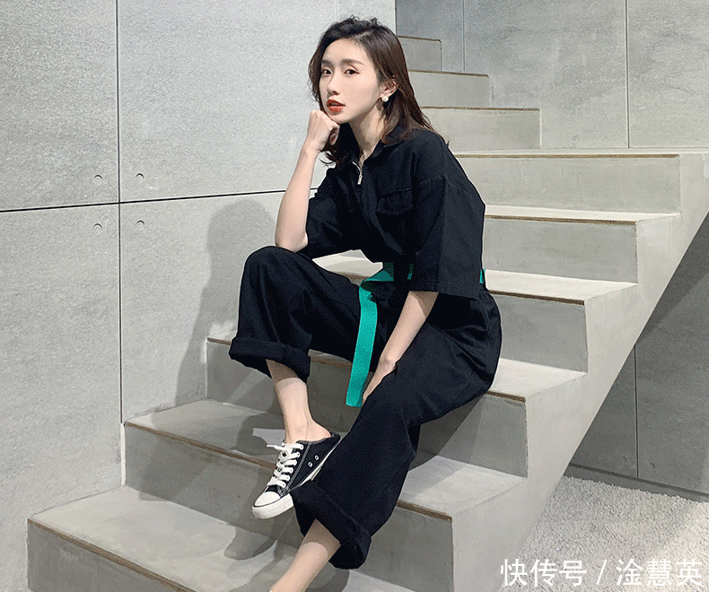 连体|穿工装连体裤的女人，都不简单
