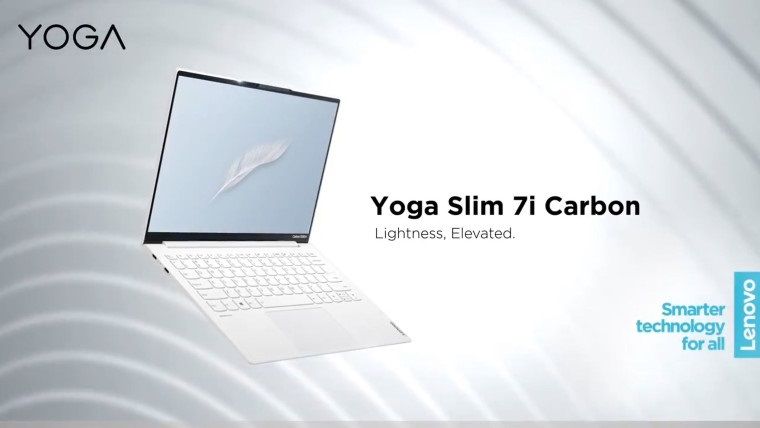 联想|联想 Yoga Slim 7i Carbon 介绍视频曝光：纯白机身、极致轻薄