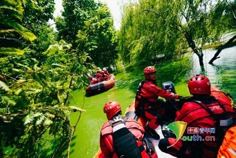  大面积|巢湖蓝藻大面积爆发 消防员头顶酷暑清理