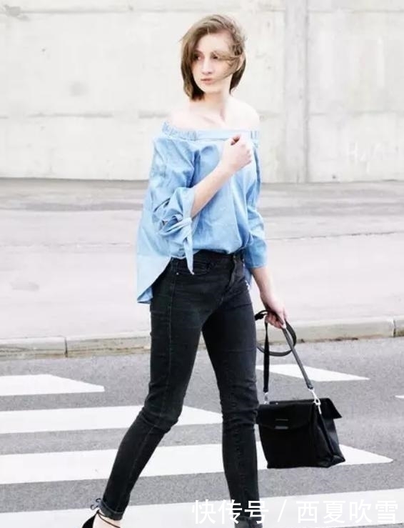 分烟管裤|九分裤+平底鞋,才是早秋最潮搭配