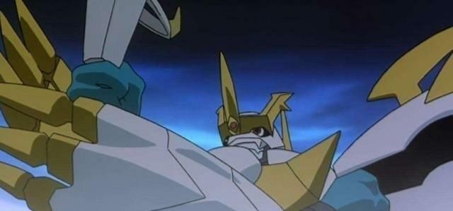  奥米加兽慈悲形态|数码宝贝: 都是超究极体, 白色帝皇龙甲兽能和白色奥米加兽55开吗