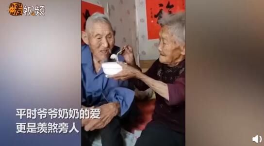  白头偕老|感动哭了!100岁奶奶贴脸陪伴98岁爷爷 网友:看着看着就流泪了