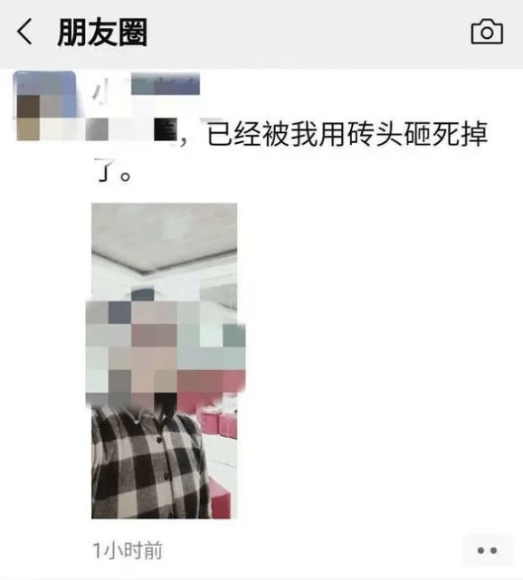 女友|男子用砖块打死女友，竟敢在朋友圈“炫耀”？