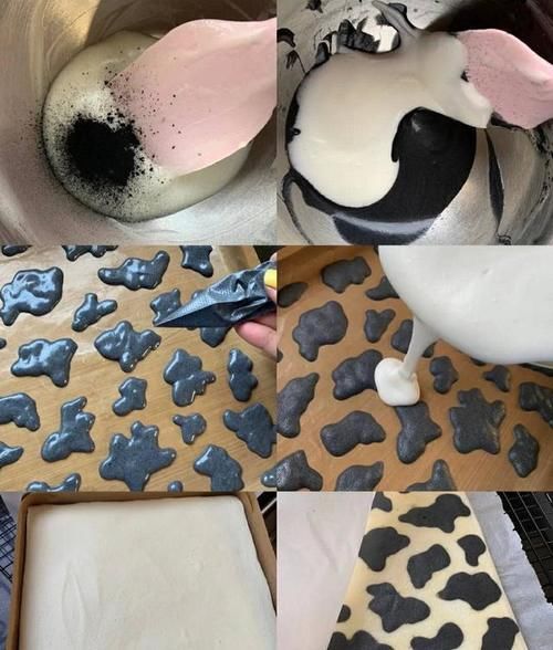  快快|吃可爱长大的天使卷，还带着奶牛花纹，步骤超详细，快快学起来