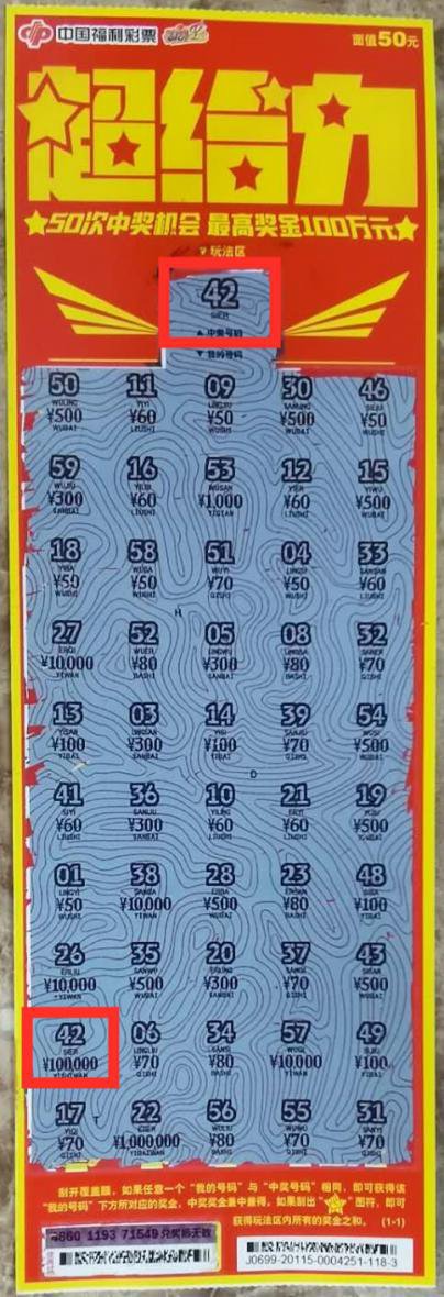 刮刮乐|淄博八旬老人“超给力”刮中10万 领奖时竟变20万