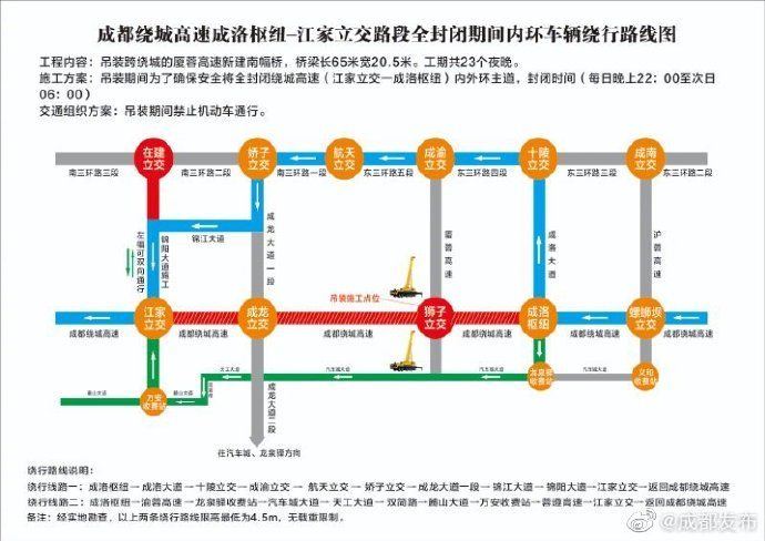 高速|今天起至8月9日 成都绕城高速这段路定时封闭