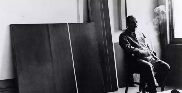  艺术大师|抽象派艺术大师24年里只画直线，其中有一条直线卖了7个亿