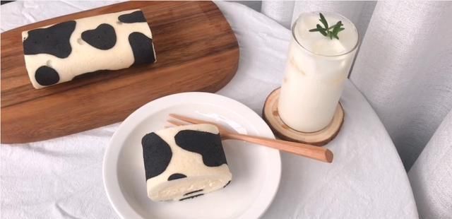  详细|奶牛色的毛巾卷你吃过吗？速来围观2人食网红烘焙详细教程