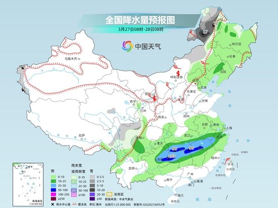 南方降水频繁 西北华北等地将有沙尘天气