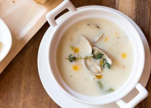 简单|分享一款土豆蛤蜊浓汤,奶香浓郁,简单营养,家中孩子特喜欢