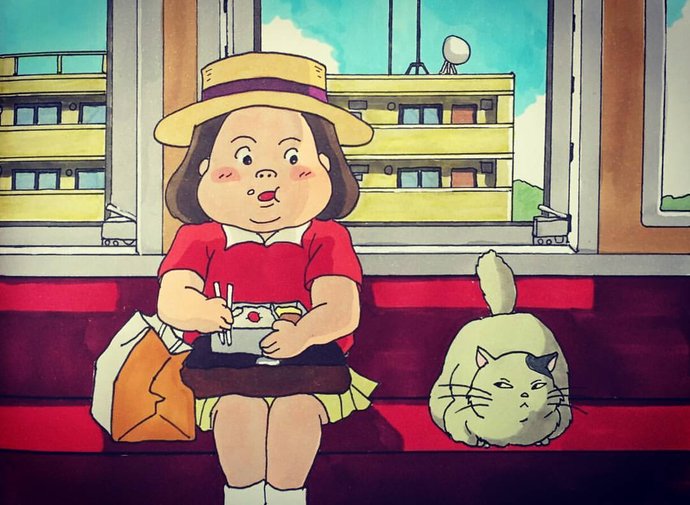  画家|日本插画家专门“抹黑”宫崎骏动画，却引来无数人点赞，画风简直...