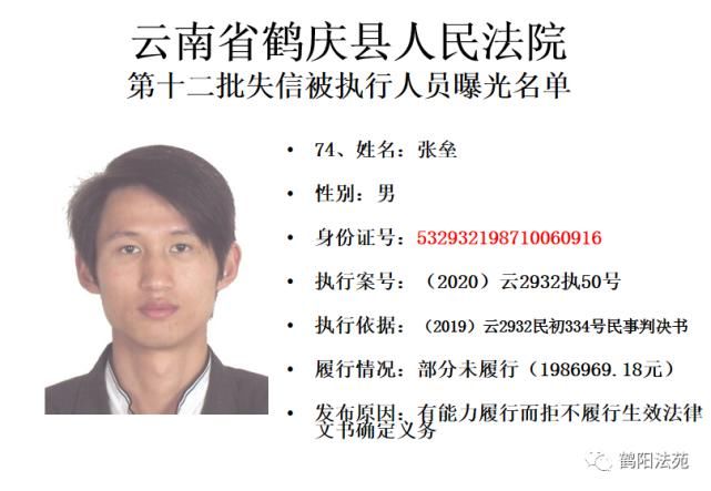 有人|又一批失信被执行人名单曝光,有人仅因为213元钱!