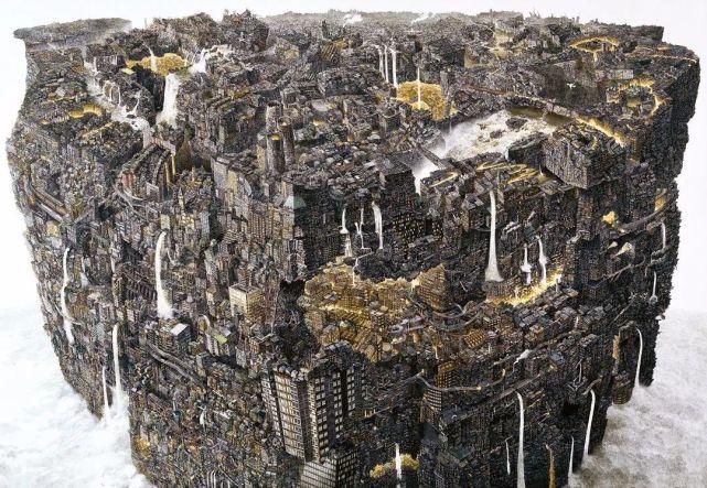  极致|一幅画画了3年，细到要用放大镜，他把钢笔画玩到了极致！