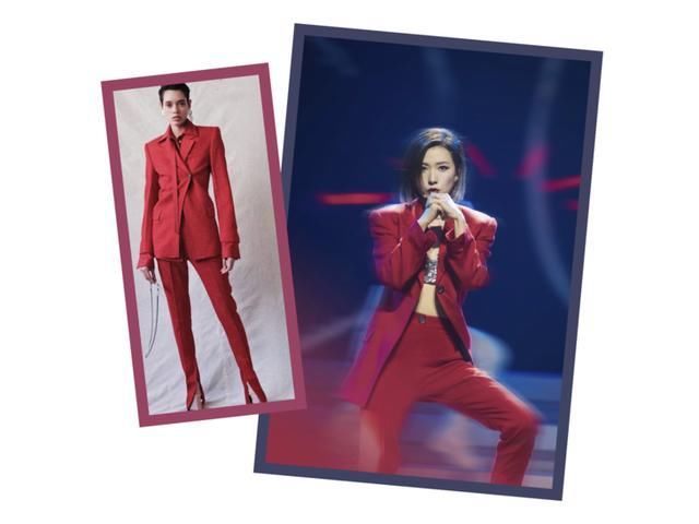 万茜|万茜的红西装吴昕的剪刀发夹被追着问哪买？是姐姐带火的小众品牌