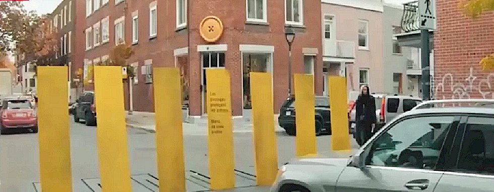 车主|斑马线“站”起来了，行人通过就会竖起一堵墙，车主别想闯