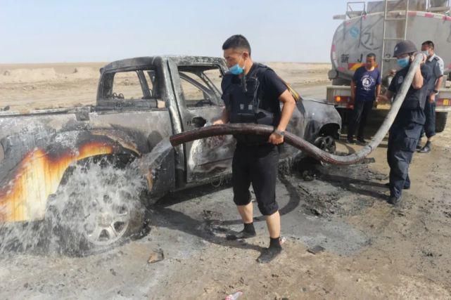  民警|【便民服务】惊险！皮卡车突发自燃 民警化身“消防员”及时救援