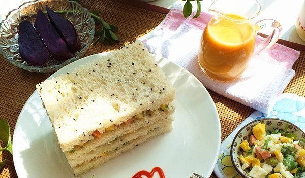 老公|什锦三明治,这个做法挺下饭下酒的,我老公超爱吃!