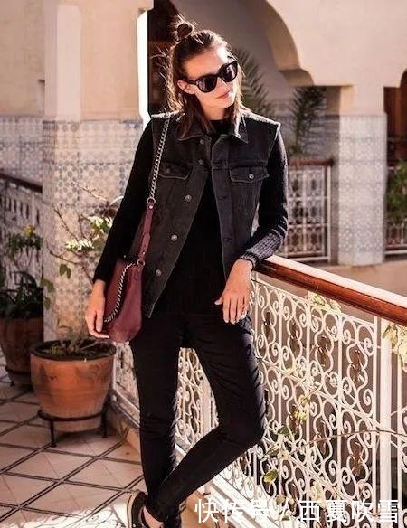 分烟管裤|九分裤+平底鞋,才是早秋最潮搭配