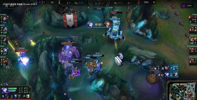  TES|LPL忍界大战尘埃落定，IG连拿两局险胜TES，积分榜第二！
