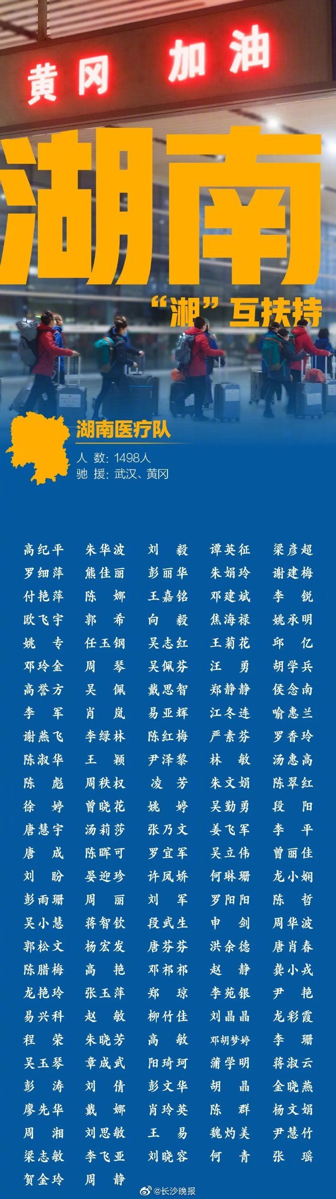 湖南|致敬！1498位湖南援鄂医务人员全名单如下！ ?