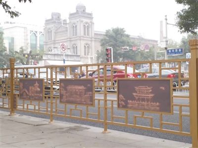 浮雕|仿古护栏配文化浮雕 保定市裕华路“新景”获点赞