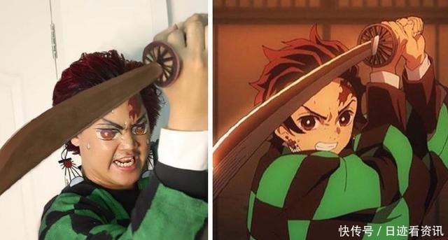 程度|鬼灭之刃的COS很多,但要说搞笑程度,真没多少人比得过他
