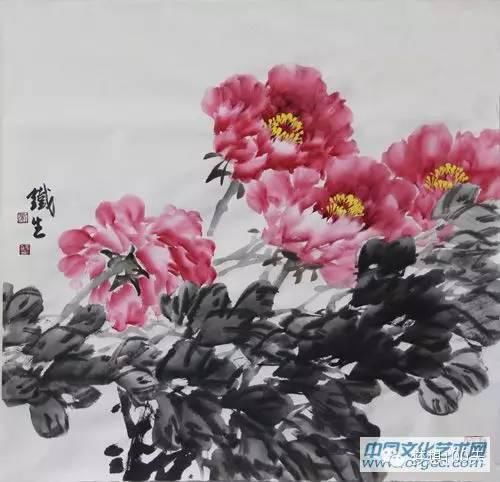  牡丹画法|写意牡丹的画法图解