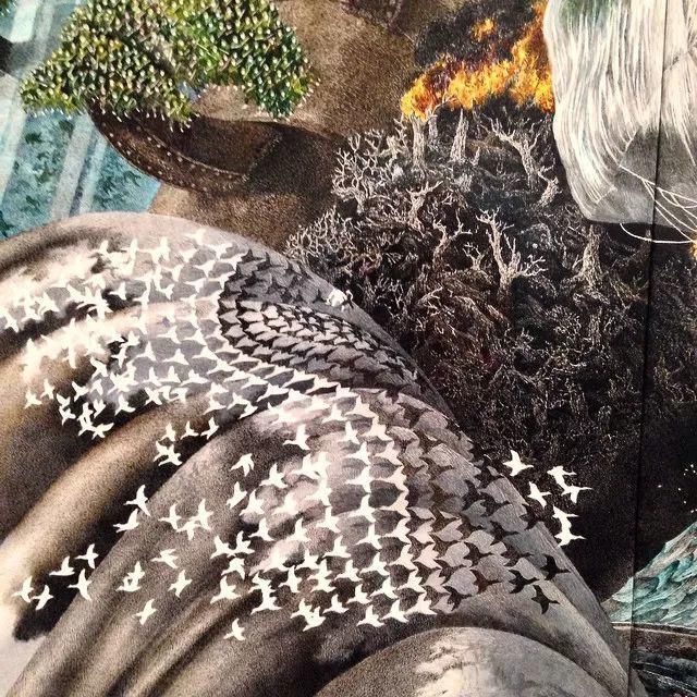  极致|一幅画画了3年，细到要用放大镜，他把钢笔画玩到了极致！