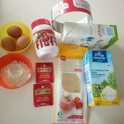  棉花|红茶棉花糖脆片慕斯