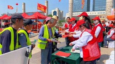 临沂市人民广场管理办组织开展防灾减灾主题实践活动