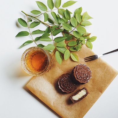  奶酪|可可脆皮奶酪月饼