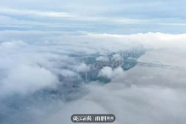  钱塘江|太仙！钱塘江“晨雾奇观”刷屏：恍如海市蜃楼