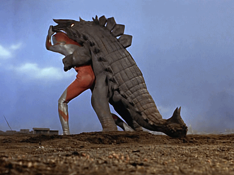 怪兽|初代奥特曼背不动怪兽,奥特曼:这怪兽实在太重了