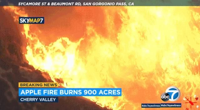  连夜|南加大火失控！一夜烧了1900英亩，数千居民昨晚连夜疏散