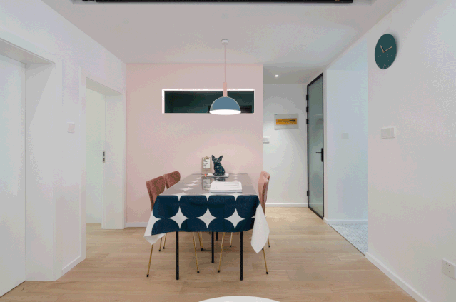  整体空间|谁说旧房改造配色不能更大胆一点！